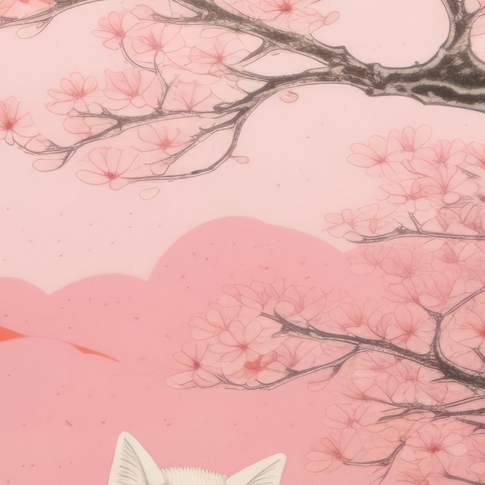 Springtime Japanese Cherry Blossom Twin Cats  Coffee Mug Gallery Image 2