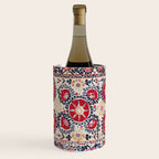 Shakhrisyabz Suzani Southwest Uzbekistan Embroidery Print Wine Chiller Gallery Image 1