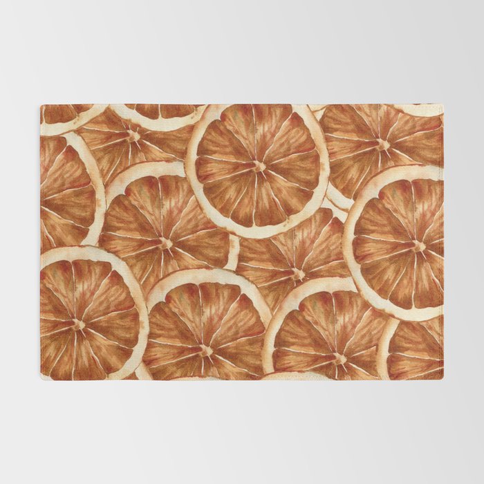 Watercolor, Festive Oranges Rug Gallery Image 2
