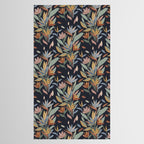 Hand Painted Floral Garden Night Tablecloth Gallery Image 2