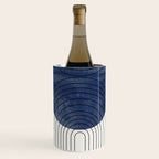 Mid Century Modern Blue Perfect Balance Wine Chiller Gallery Image 1