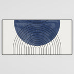 Mid Century Modern Blue Perfect Balance Desk Mat Gallery Image 3