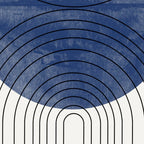 Mid Century Modern Blue Perfect Balance Coffee Mug Gallery Image 2