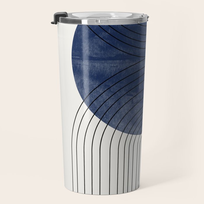 Mid Century Modern Blue Perfect Balance Travel Mug Gallery Image 3