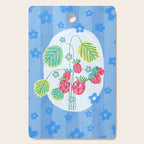 Sweet Strawberry Plant Friends in Sky Blue & Pink Cutting Board Gallery Image 1