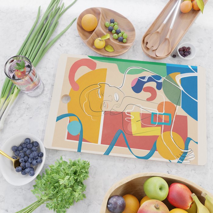 Abstract Woman 10 Cutting Board Gallery Image 2