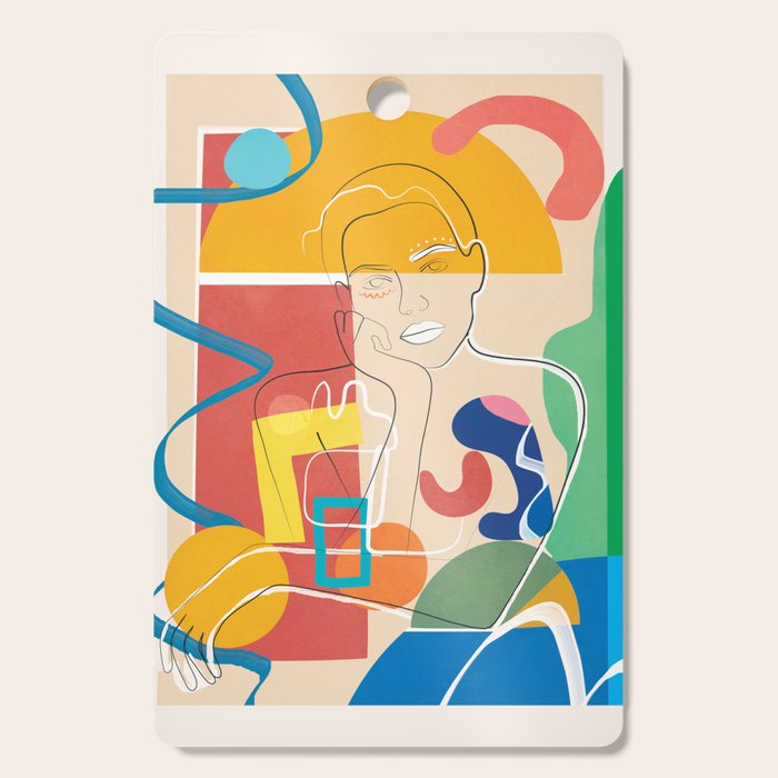 Abstract Woman 10 Cutting Board Gallery Image 1