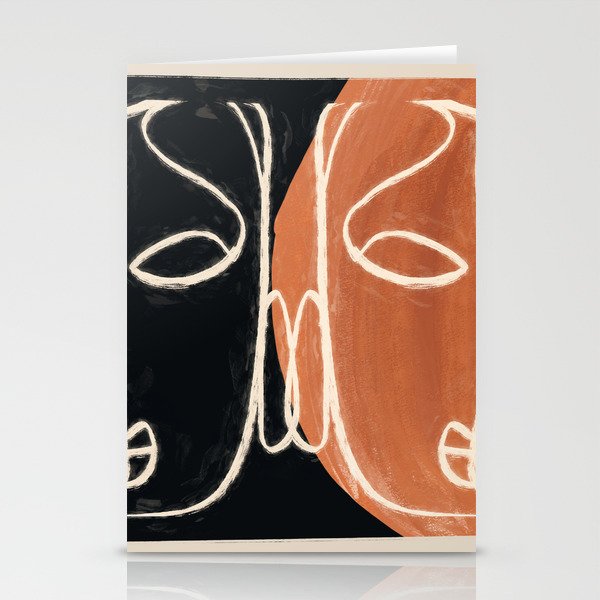 Two Faces 3 Stationery Card Gallery Image 1