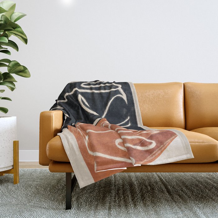 Two Faces 3 Throw Blanket Gallery Image 1