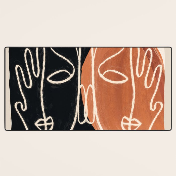 Two Faces 3 Desk Mat Gallery Image 3