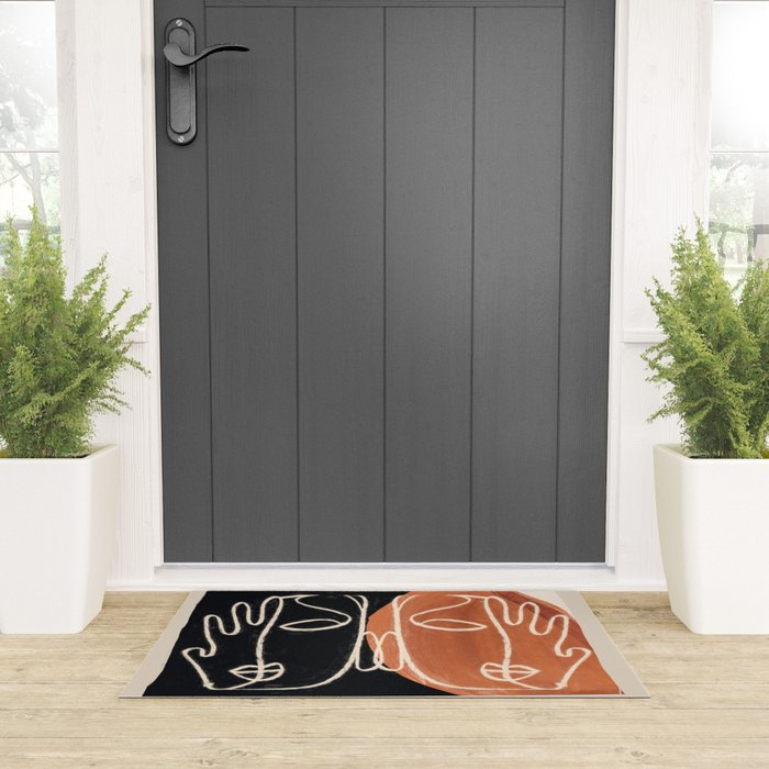 Two Faces 3 Welcome Mat Gallery Image 3