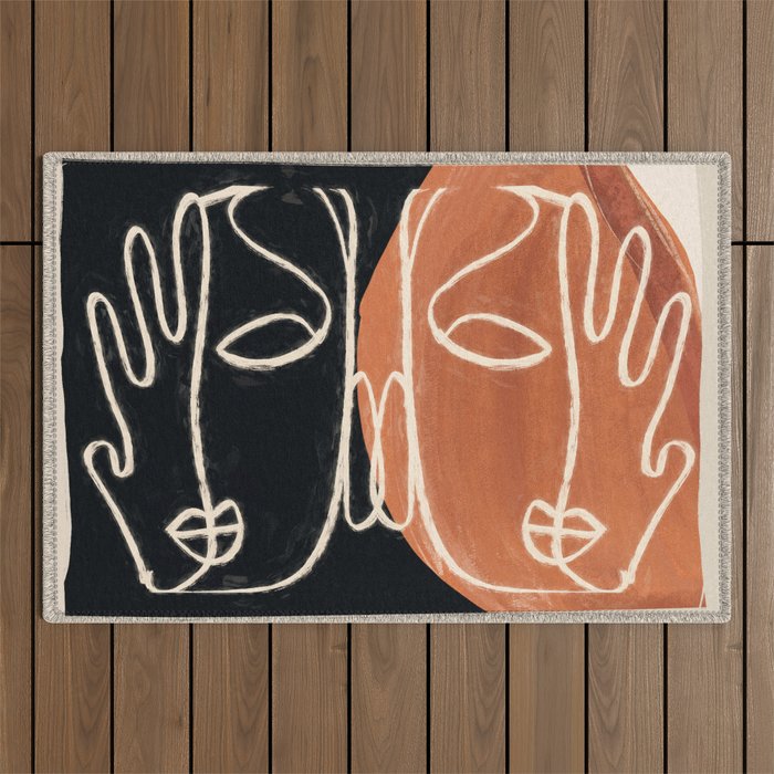 Two Faces 3 Outdoor Rug Gallery Image 1