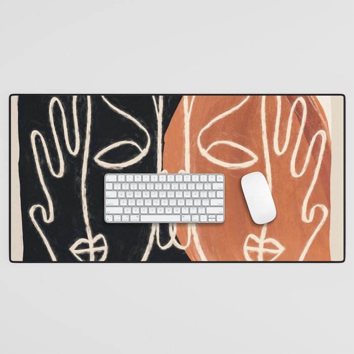 Two Faces 3 Desk Mat Gallery Image 1