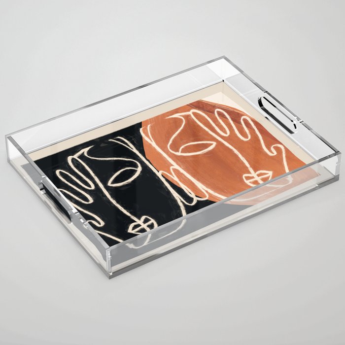 Two Faces 3 Acrylic Tray Gallery Image 1