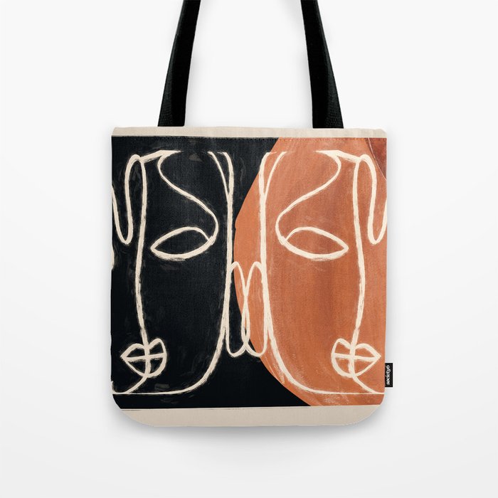 Two Faces 3 Tote Bag Gallery Image 1
