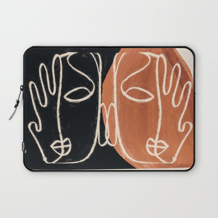 Two Faces 3 Laptop Sleeve Gallery Image 1