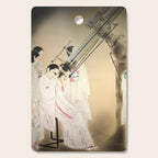 Women Watching Stars by Chou Ota # 1936 Cutting Board Gallery Image 1