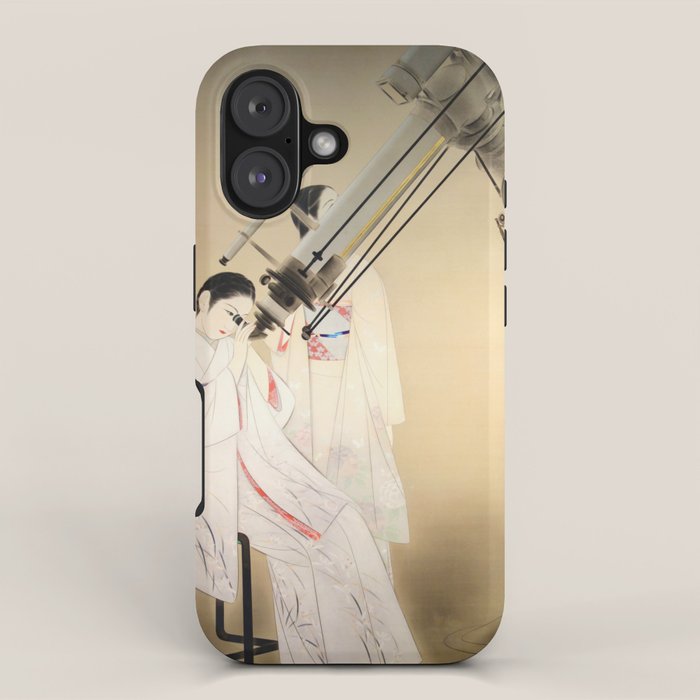 Women Watching Stars by Chou Ota # 1936 iPhone Case Gallery Image 1