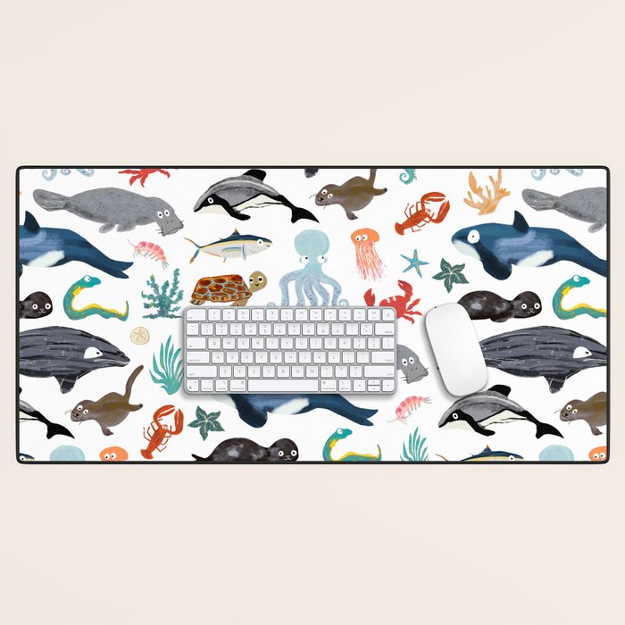 Sea Change: Ocean Animals Desk Mat Gallery Image 1