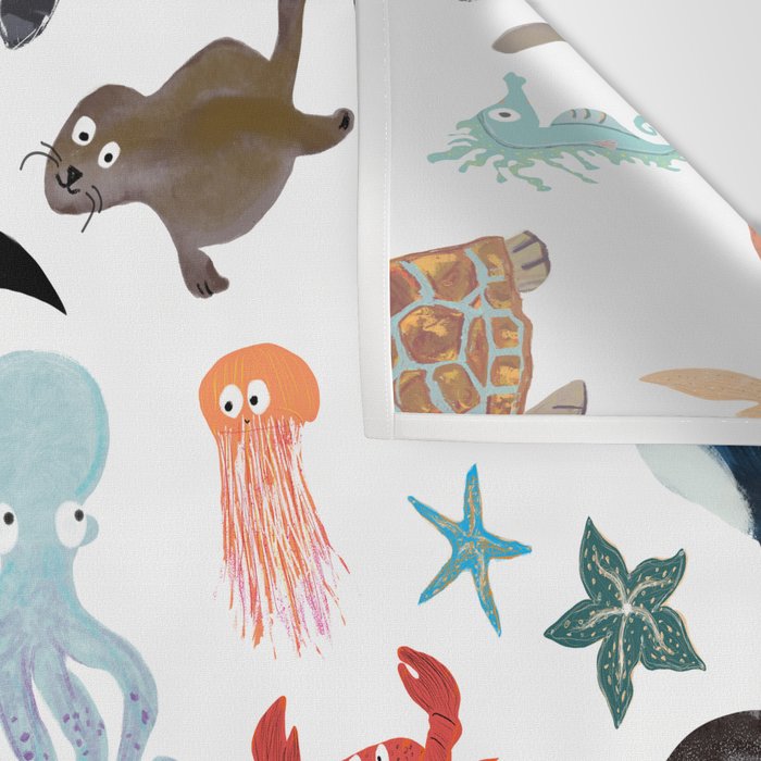 Sea Change: Ocean Animals Wall Tapestry Gallery Image 3