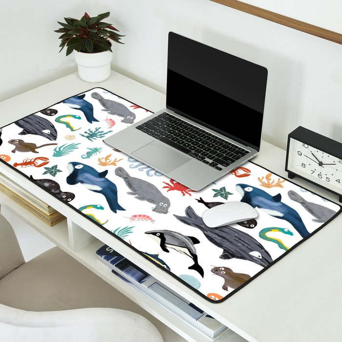 Sea Change: Ocean Animals Desk Mat Gallery Image 2