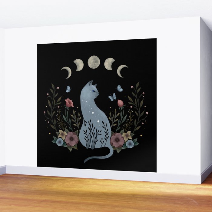 Cat on the Hill Wall Mural Gallery Image 2