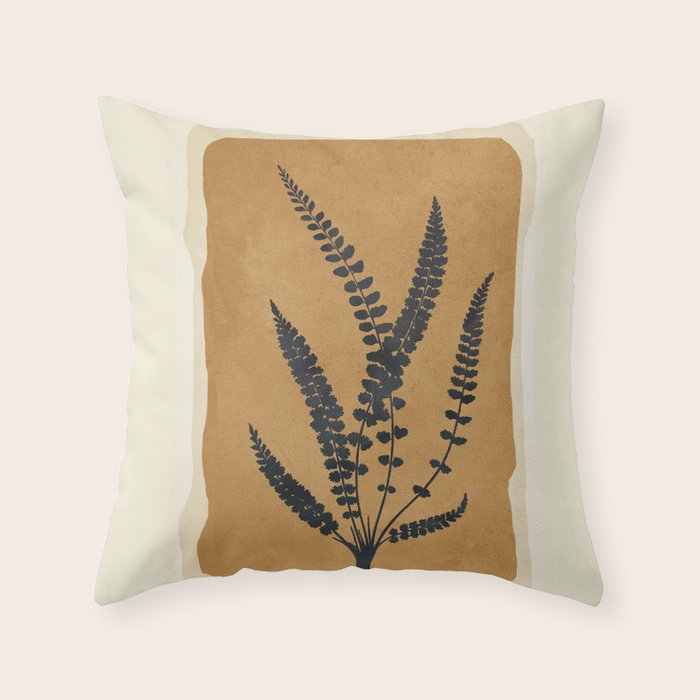 Leaf Design 11 Throw Pillow Gallery Image 1