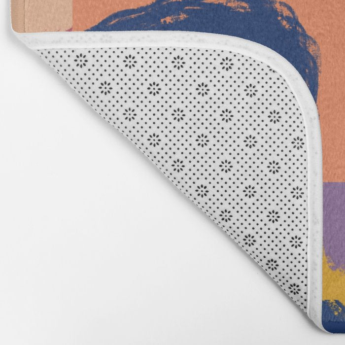 Rainbow abstract ribbon pattern Bath Mat Gallery Image 2