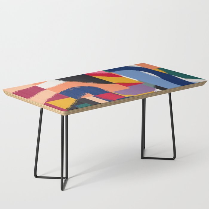 Rainbow abstract ribbon pattern Coffee Table Gallery Image 1