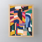 Rainbow abstract ribbon pattern Mini Art Print Gallery Image 1