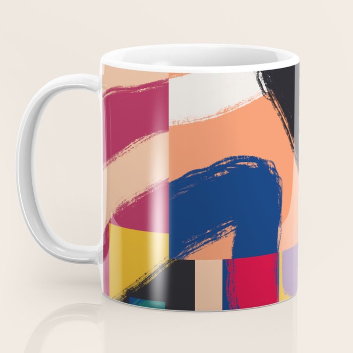 Rainbow abstract ribbon pattern Coffee Mug Gallery Image 3