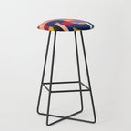 Rainbow abstract ribbon pattern Stool Gallery Image 1