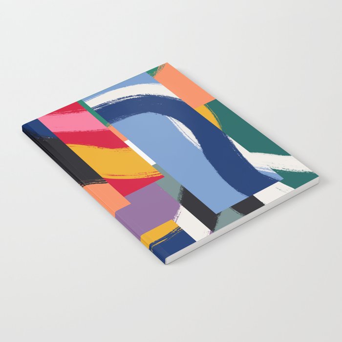 Rainbow abstract ribbon pattern Notebook Gallery Image 1