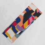 Rainbow abstract ribbon pattern Yoga Mat Gallery Image 1