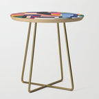 Rainbow abstract ribbon pattern Side Table Gallery Image 1