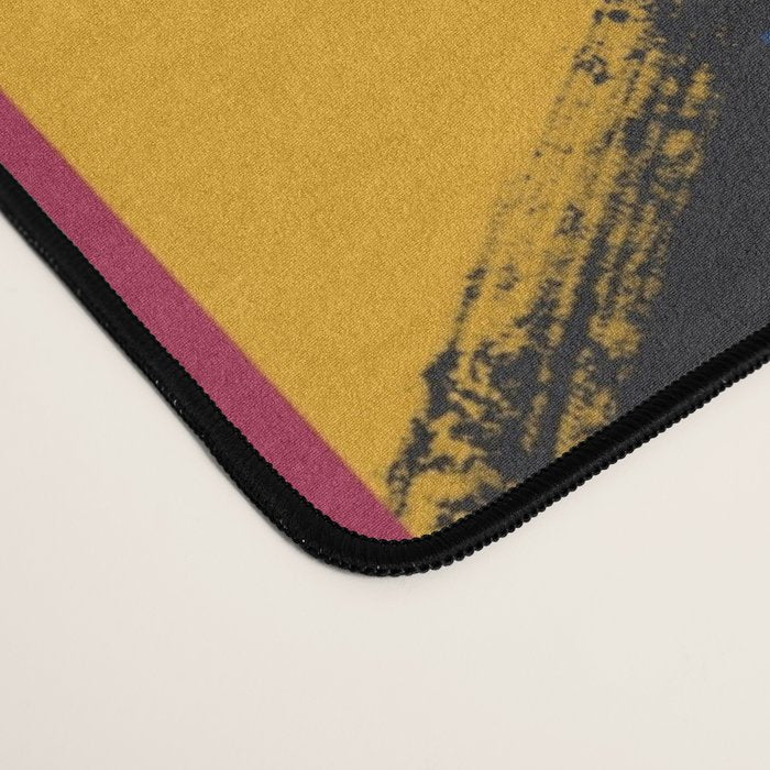 Rainbow abstract ribbon pattern Desk Mat Gallery Image 4