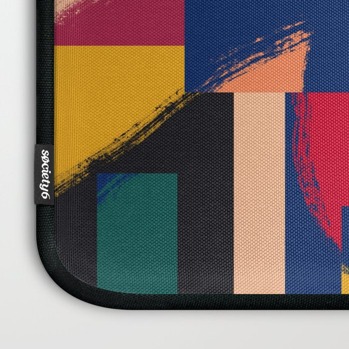 Rainbow abstract ribbon pattern Laptop Sleeve Gallery Image 3