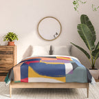 Rainbow abstract ribbon pattern Comforter Gallery Image 3