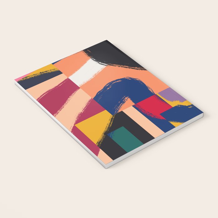 Rainbow abstract ribbon pattern Notebook Gallery Image 3
