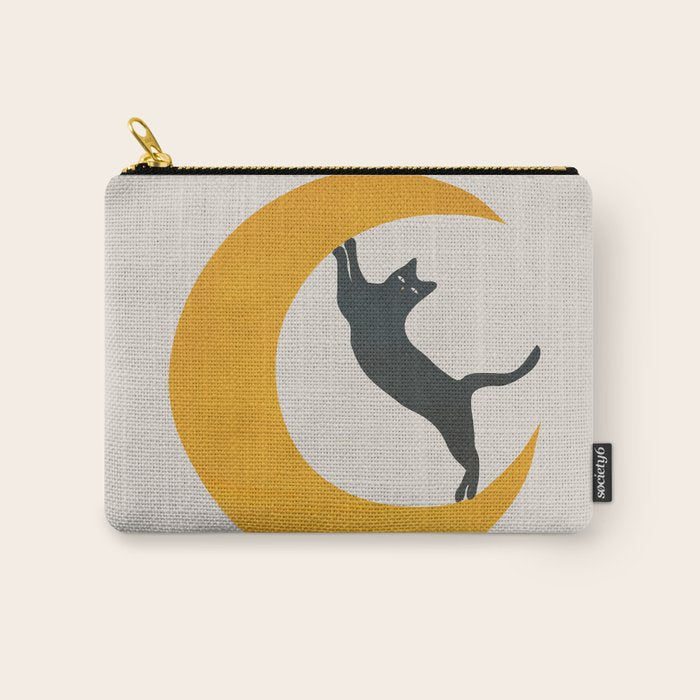 Moon and Cat Carry All Pouch Gallery Image 1
