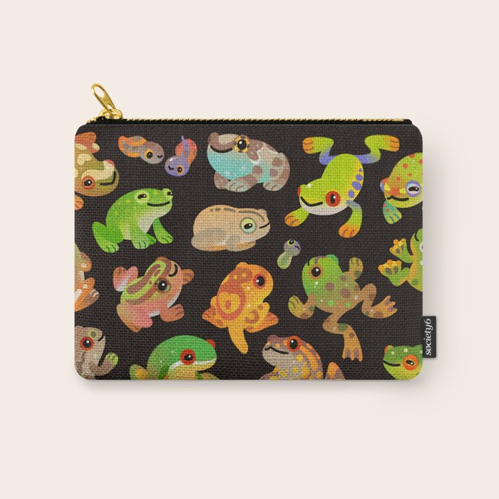 Tree frog - dark Carry All Pouch Gallery Image 1
