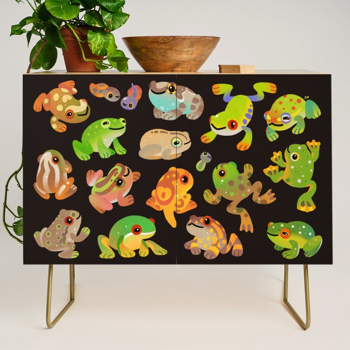 Tree frog - dark Credenza Gallery Image 1