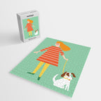 Girl and her doggy Jigsaw Puzzle Gallery Image 2