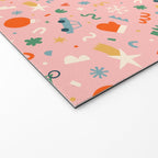 Retro christmas decoration art pattern Welcome Mat Gallery Image 2