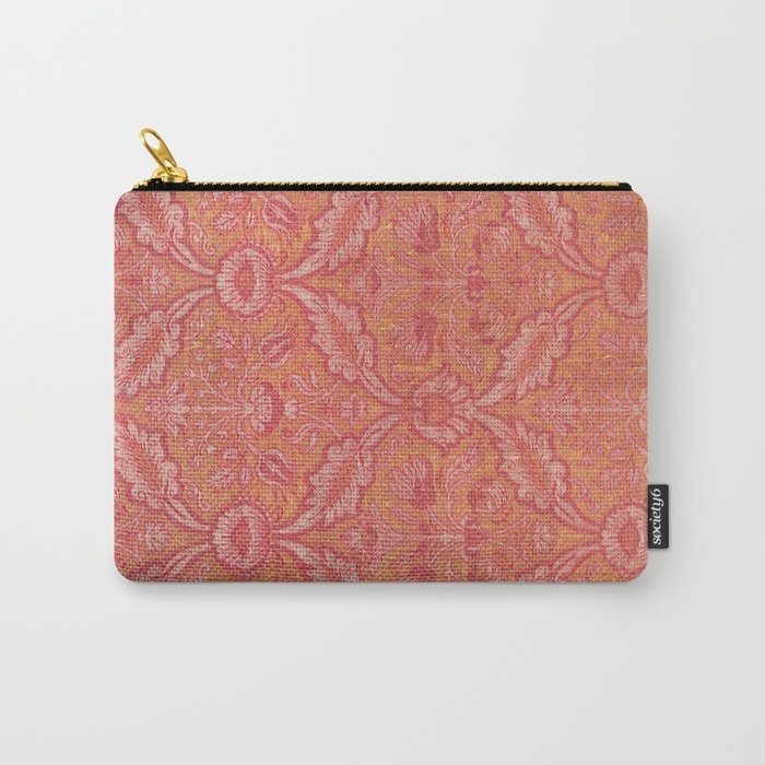 Vintage Pink Floral Carry All Pouch Gallery Image 1