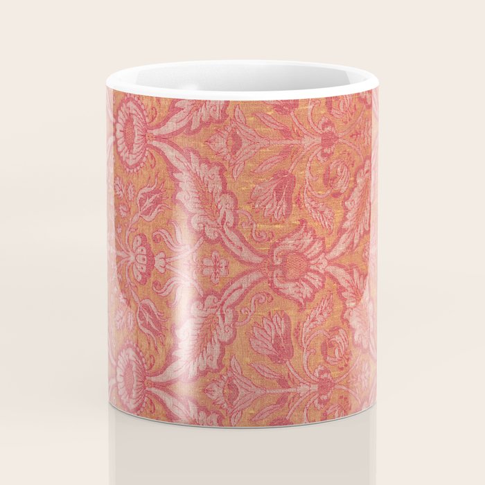 Vintage Pink Floral Coffee Mug Gallery Image 4