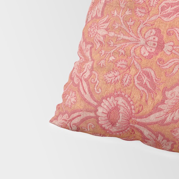 Vintage Pink Floral Pillow Sham Gallery Image 4