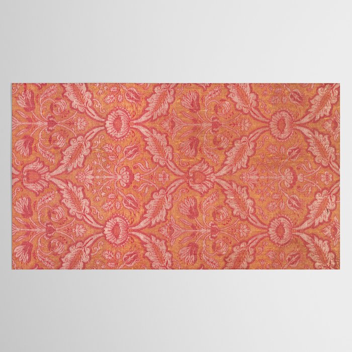 Vintage Pink Floral Tablecloth Gallery Image 2