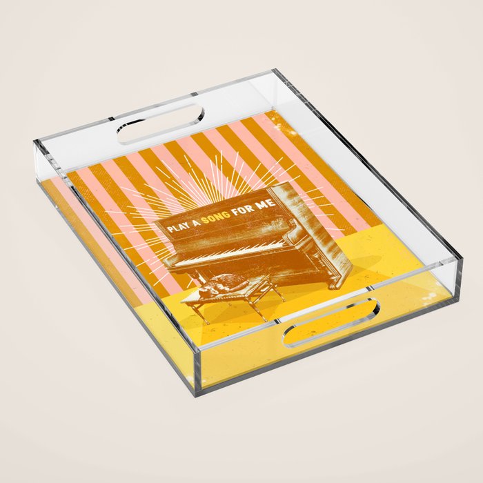 PLAY A SONG FOR ME Acrylic Tray Gallery Image 1