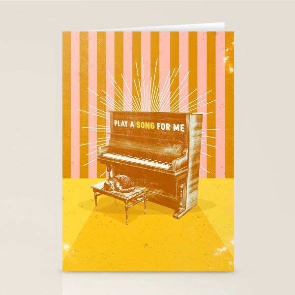 PLAY A SONG FOR ME Stationery Card Gallery Image 2